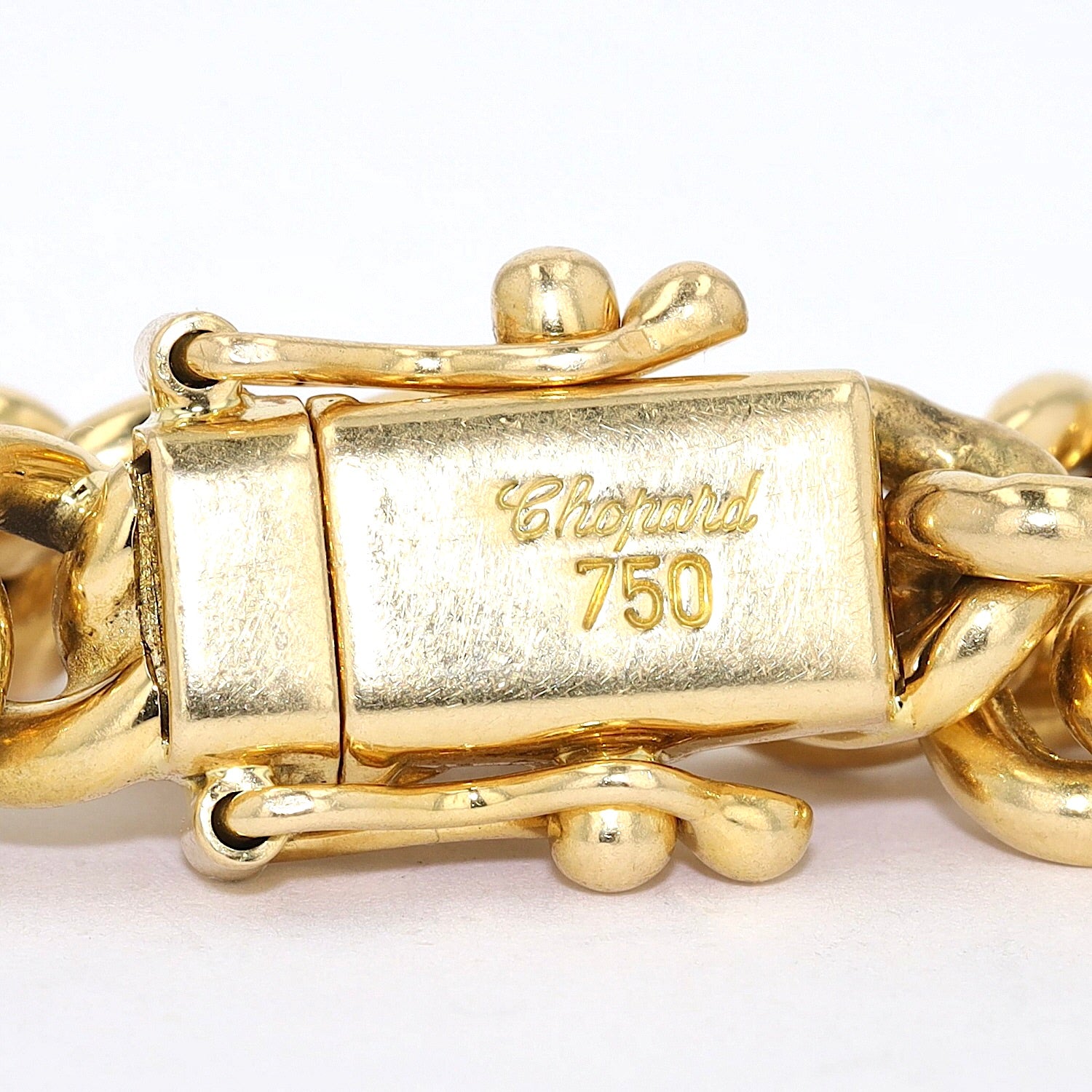Chopard Happy Diamond Heart Panzerarmband in 750er Gelbgold, Gravur