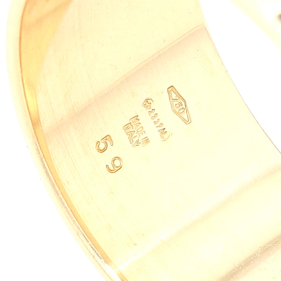 Ring von Bvlgari Diamond Monologo in 750er Gelbgold mit Brillanten, Punzen