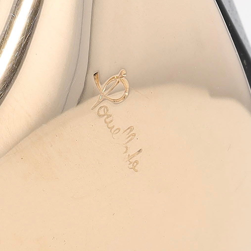 Pomellato Ring in 750er Roségold mit einem großen Gagat, Signatur