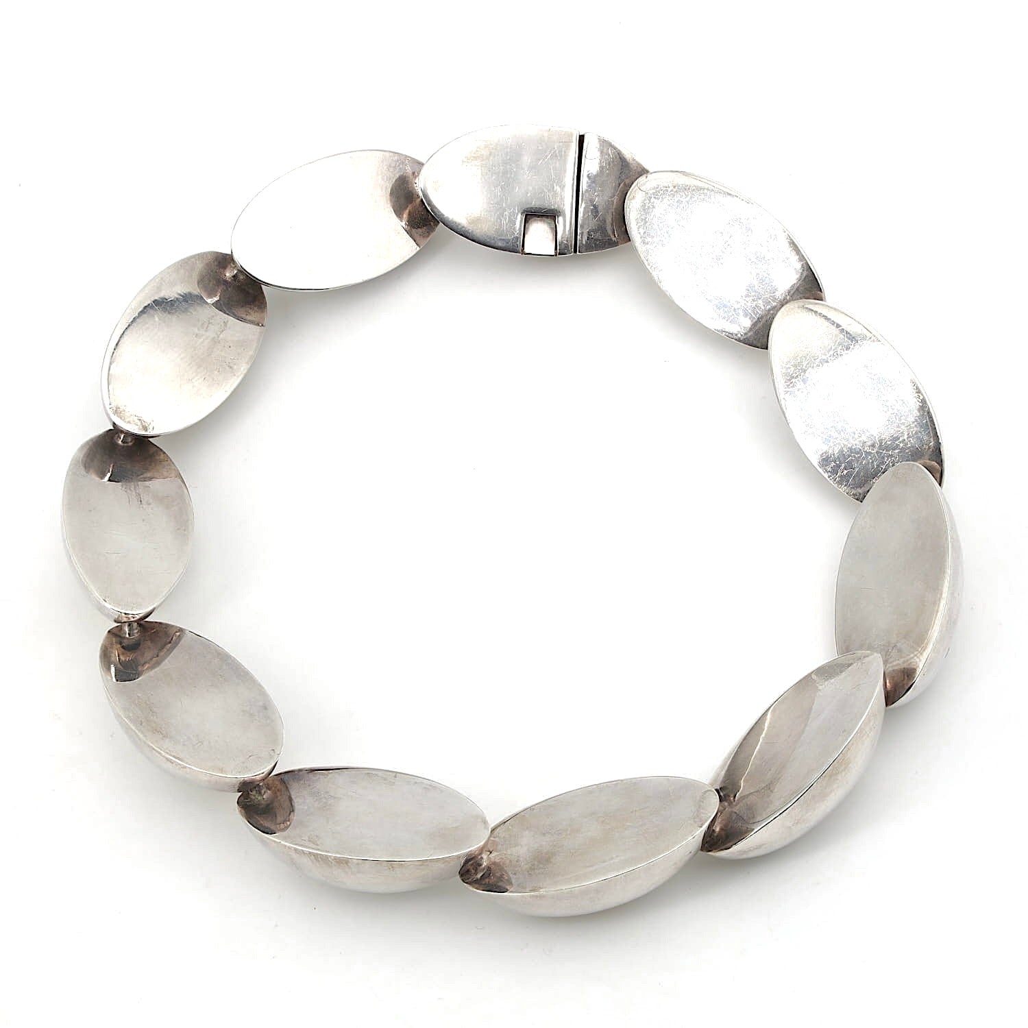 Pomellato Collier aus 925er Silber, liegend Draufsicht von hinten
